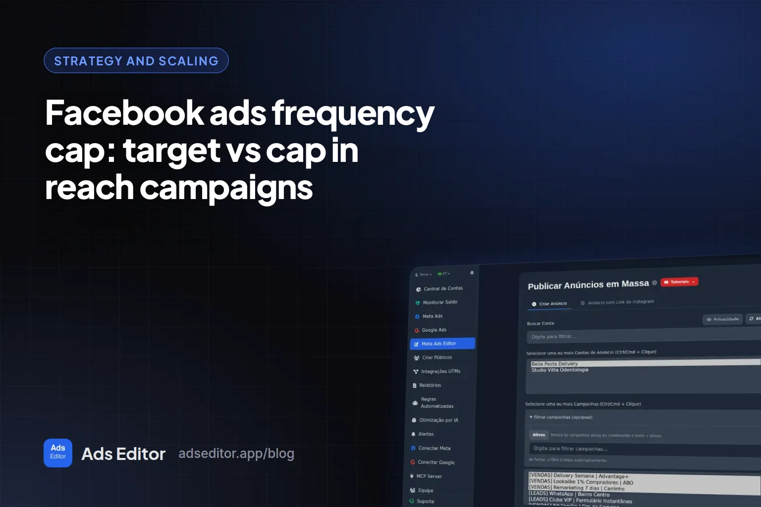 Facebook ads frequency cap: cap and target impressions per person in a reach ad set